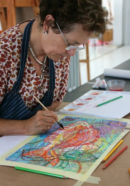 Photograph of Annari van der Merwe working